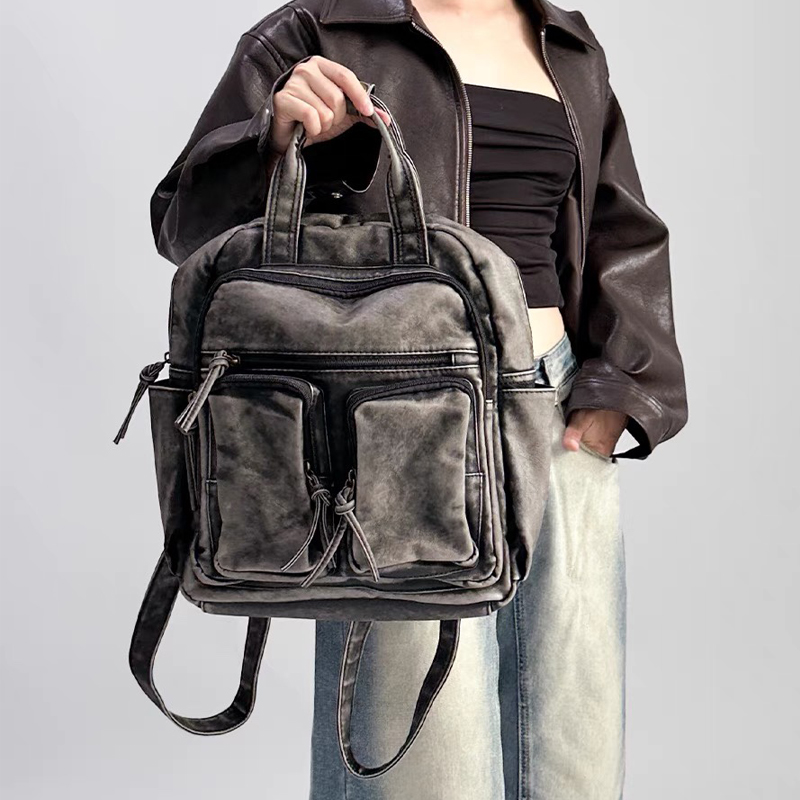 Luxury Bags Trending - Luxury Soft Washed Pu Leather Back