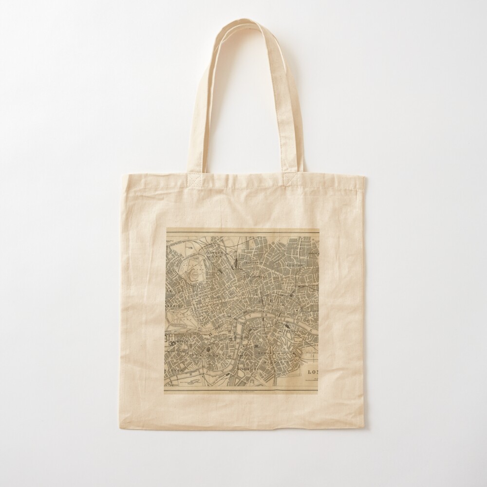 London map (19th century) Tote - Luxury Bags London review and price