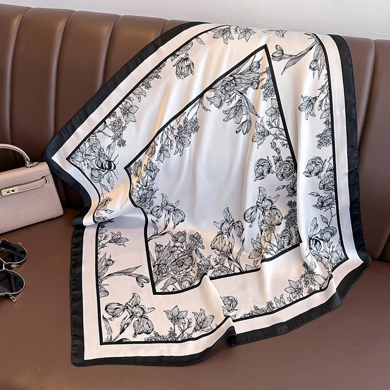 70*70cm Luxury Floral Print Si - Luxury Bags Trending review and price