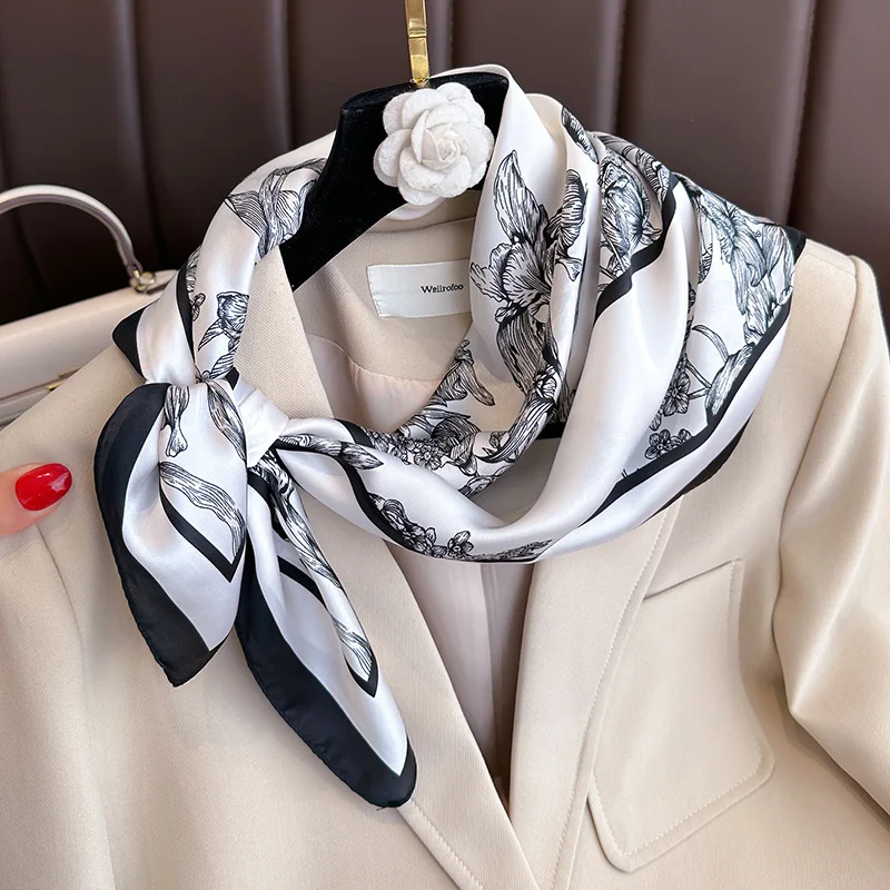 70*70cm Luxury Floral Print Si - Luxury Bags Trending review and price